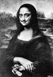 Salvador Dali as Mona Lisa
