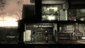 Scene from the video game This War of Mine