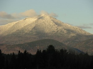 Whiteface Mountain in the Adirondacks from Lake Placid Airport. Public domain from Wikipedia entry on the Adirondack Mountains.