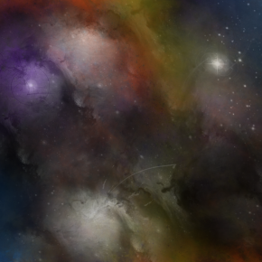 Photo by Janus Link - galaxy nebula background